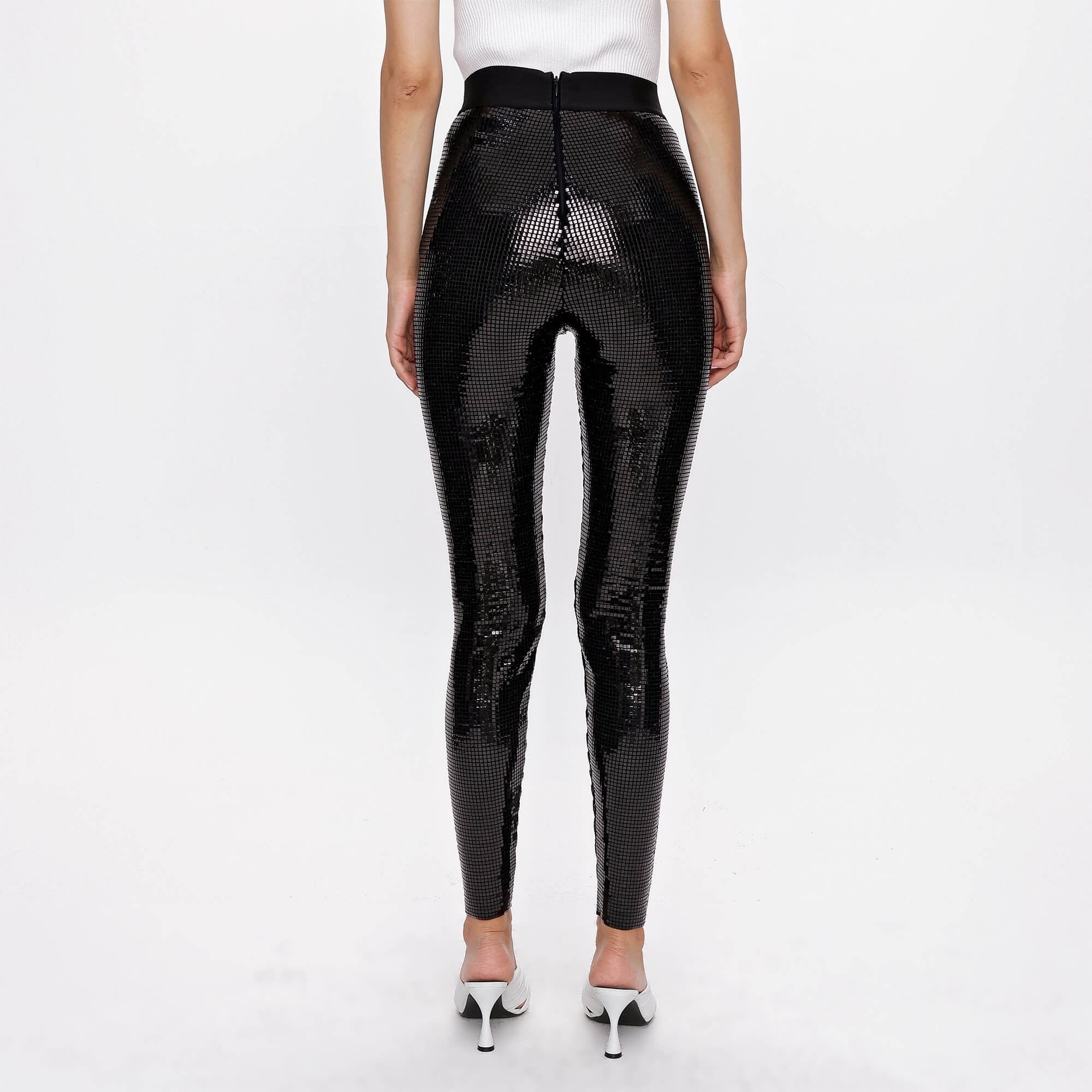 Dolce&Gabbana - Black Payet Leggings